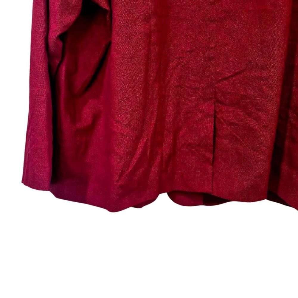 WEARVAST New NWOT Venetian Red Blazer Jacket Satin Lined Plus Size 3XL / XXXL - Picture 6 of 11